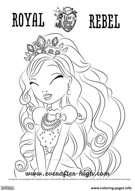 You can use our amazing online tool to color and edit the following royals coloring pages. Ever After High Royal Revel Cute Coloring Pages Printable