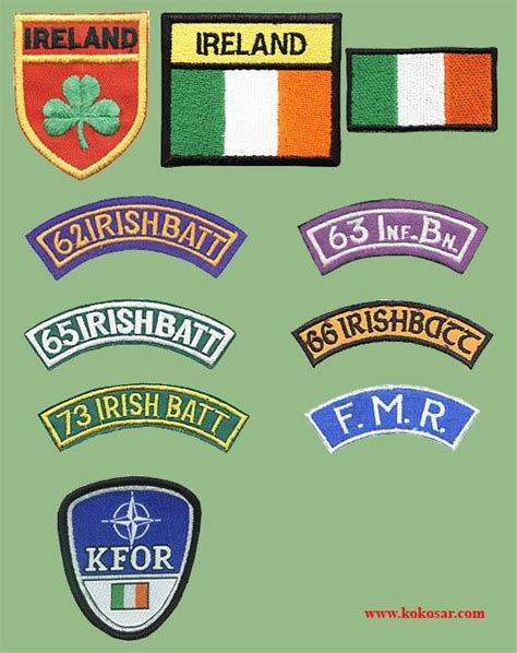 Militaria 7th Infantry Battalion Shoulder Patches Irish Defence Forces