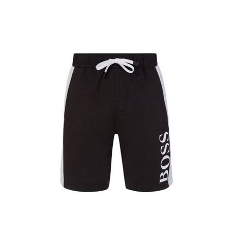 Hugo Boss Jacquard Cotton Black Shorts Clothing From N22 Menswear Uk