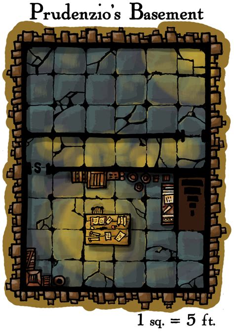 Maybe you would like to learn more about one of these? Prudenzio's Basement - Map for side encounter : battlemaps