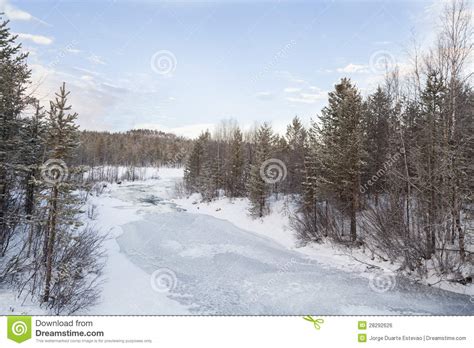 Frozen Lake In Inari Finland Stock Photo Image Of Lake Cold 28292626