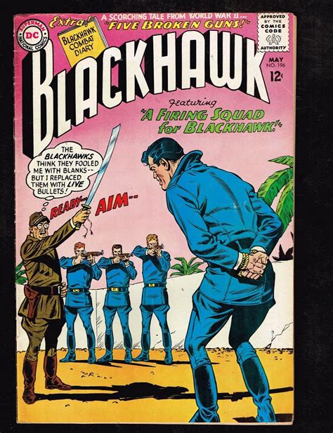 Blackhawk 196 ~ A Firing Squad For Blackhawk ~ 70 1964 Wh Comic