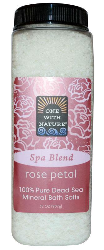 Mineral rich bath salts, shower washes and muscle sprays. Buy Bath Salts Rose Petal 32 oz from ONE WITH NATURE and ...