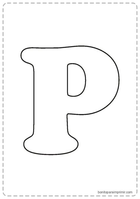 🥇letras P Para Imprimir📒 【pdf Para Colorear Y Aprender】