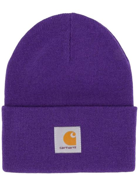 Carhartt Heritage Rolled Beanie Purple Beanie Carhartt Hat Designs