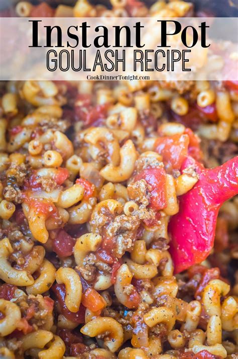 Easy Instant Pot Goulash made with ground beef that can be ...
