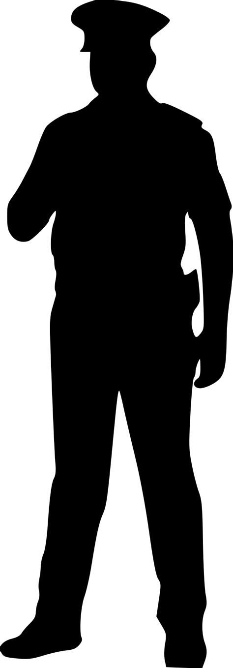 Police Officer Silhouette Png Transparent