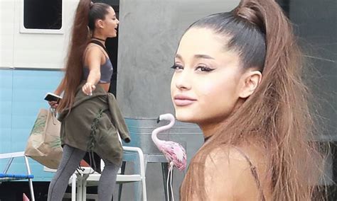 Ariana Grande Adds To 5feet Frame As She Steps Out In Platform Nike