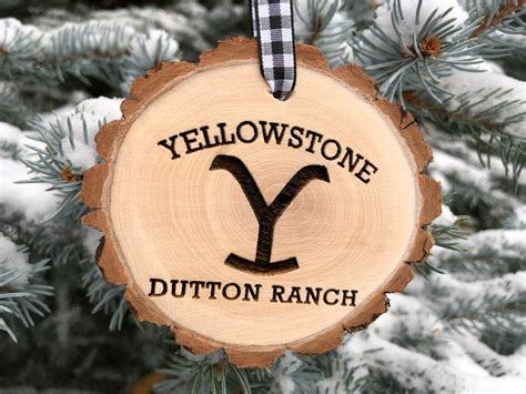 Yellowstone Dutton Ranch Wooden Christmas Ornament Kevin Etsy