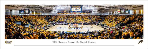 Vcu Rams At The Siegel Center Panoramic Poster The Stadium Shoppe