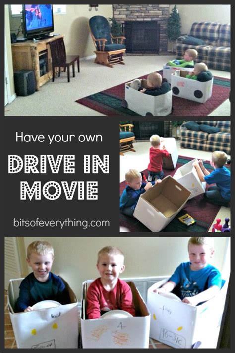 Nothing like a creative challenge to get my brain working and what could be more fun than following up immy's beloved cardboard box play kitchen with the next diy kids project… a car. DIY Drive In Movie with Box Cars | Bits of Everything