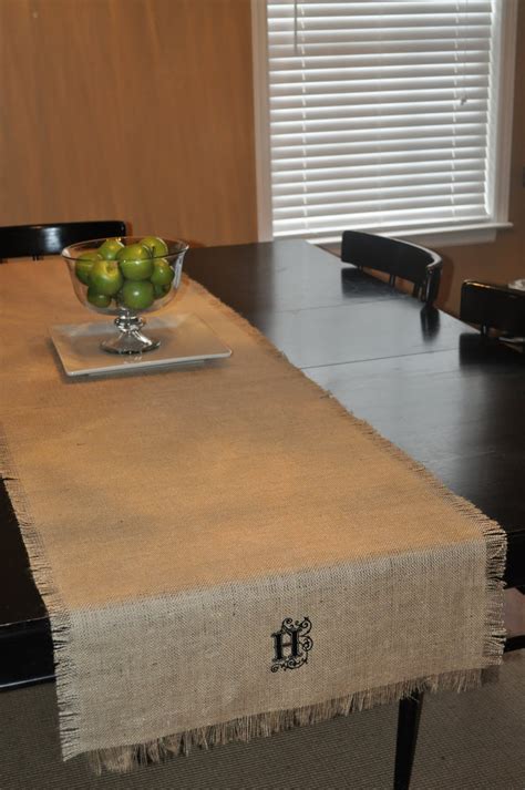 A Very Blessed Nest Burlap Table Runner In Under 10 Minutes