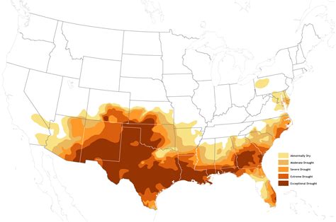 Drought Baking The Southern United States Noaa