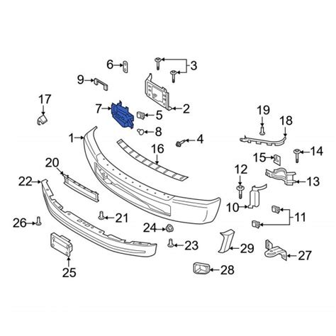 Ford Oe Lc3z8311e Front Left Radiator Support Air Deflector