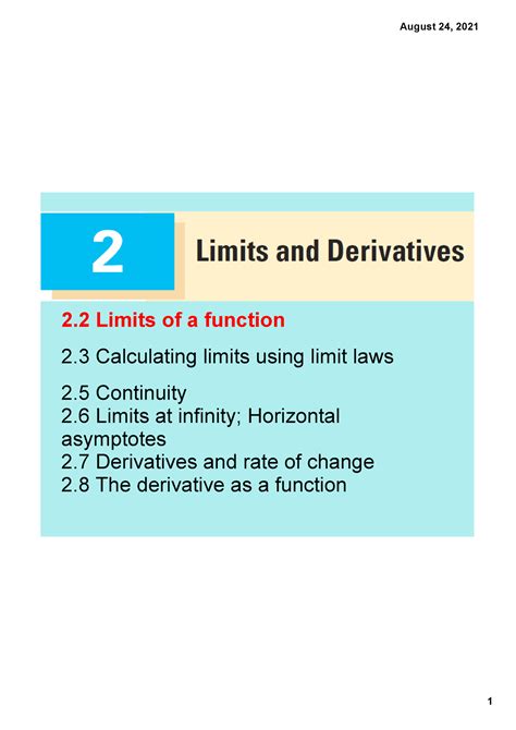 2 2 Introduction To Limits2 5 Penalty Law 2 Limits Of A Function