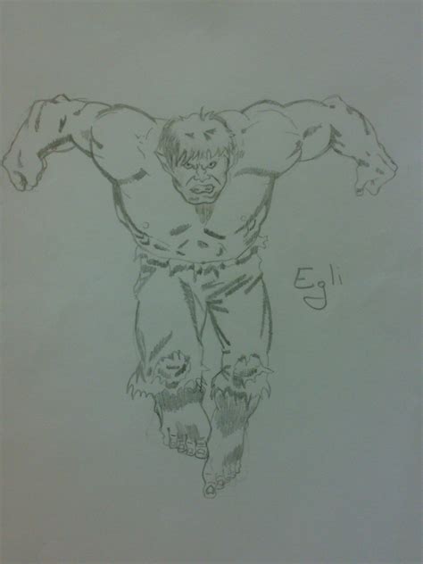 Hulk Drawing By Egli96 Dragoart