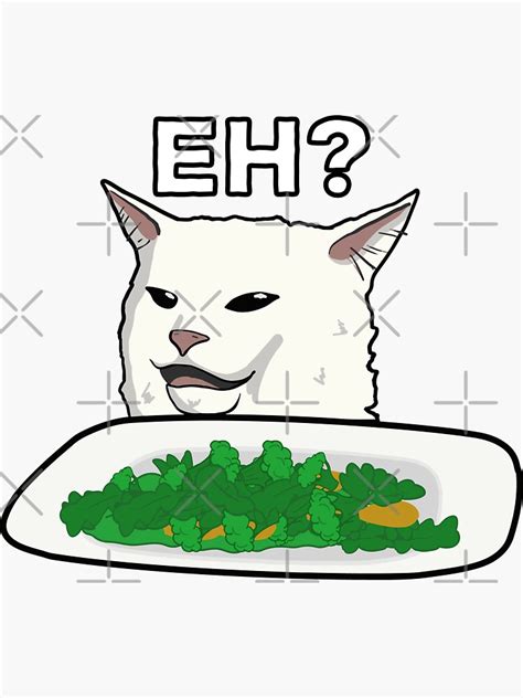 Smudge The Cat Meme Sticker For Sale By Zenpatterns Redbubble