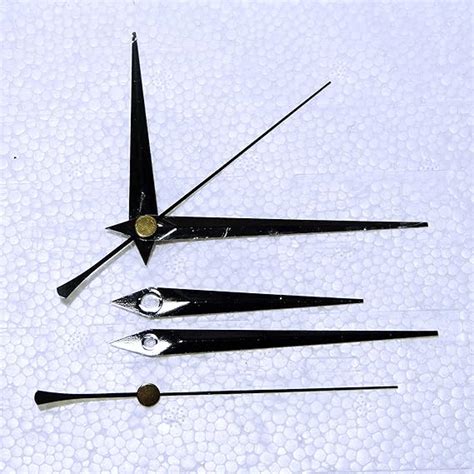 Replacement Black Metal Clock Hands For Quartz Clock Movements 24mm