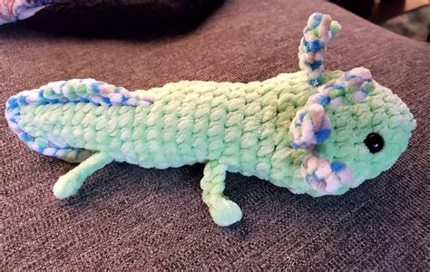 My Daughters Great Aunt Knit Her An Axolotl 😍 Im Obsessed Raxolotls