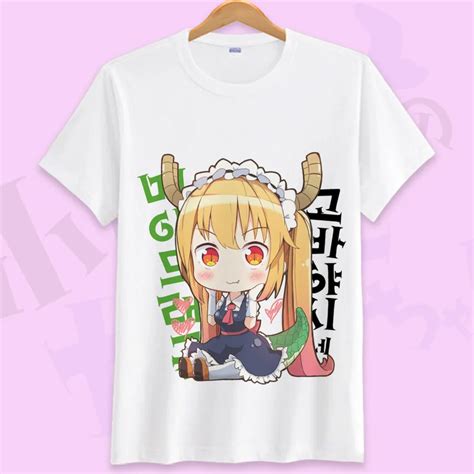 2018 Kobayashi San Chi No Maid Dragon Maid Kanna Kamui Toru T Shirts Cosplay Costumes T Shirts