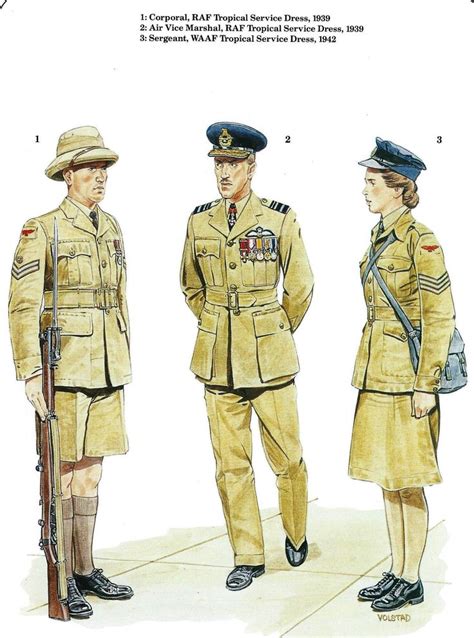 Raf 1 Corporal Raf Tropical Service Dress 1939 2 Air Vice