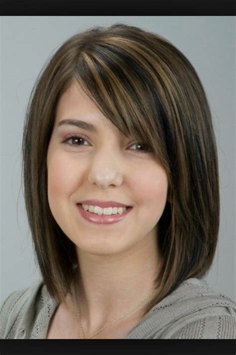 Medium hairstyles vary from geometric shapes and defined lines, and we provide hair information for medium styles, where the sides are to the shoulders, the hair can be pulled back for a sleek a medium wavy hairstyle can vary from shoulder length graduated layers, to heavy one length looks. Straight, shoulder-length brown hair with side-swept bangs ...