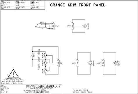 Prowess Amplifiers Orange Schematics Ad15 Font Panel Wiring