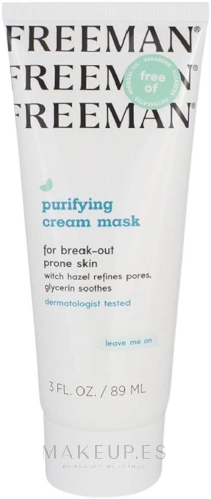Crema Mascarilla Facial Freeman Purifying Cream Mask Makeupes