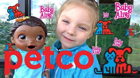 Baby Alive Gets A New Pet Exploring To Petco The Lilly And Mommy Show