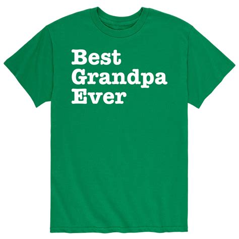 Instant Message Best Grandpa Ever Grandpa Shirt T Mens Short Sleeve Graphic T Shirt