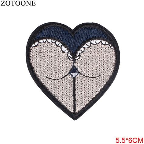 Zotoone Iron On Sexy Butt Patches For Clothing Applique Embroidery Eye
