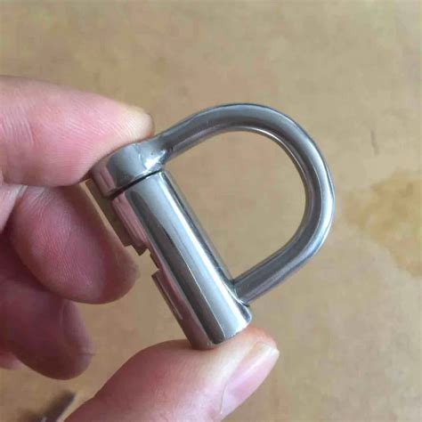 Titanium D Ring Pa Lock Glans Piercing Male Chastity Device Penis Harness Restraint Leashes
