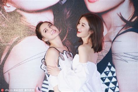 Gillian Chung Left And Charlene Choi Of Hong Kong Pop Duo Twins Attend A Press Conference To