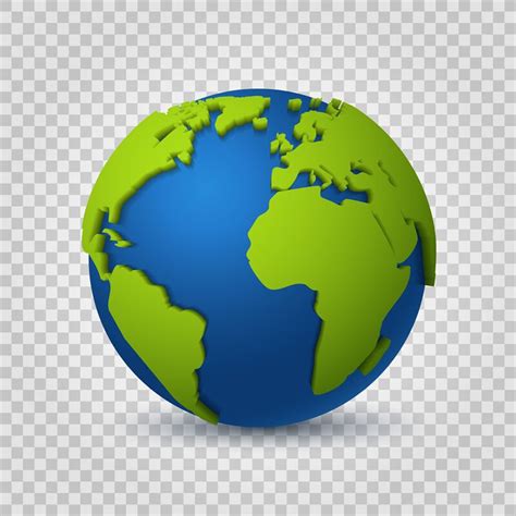Globe Earth World Map Of Green Space Global Digital Commun By Yummybuum