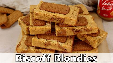 Biscoff Blondies Recipe Youtube