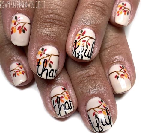 37 Cute Thanksgiving Nail Art Design Ideas 2023 Parade