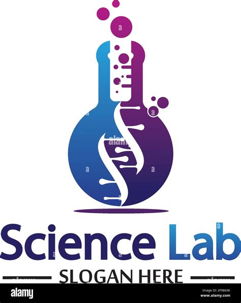 Science Lab Logolaboratory Tube Logo Template Design Vector Emblem