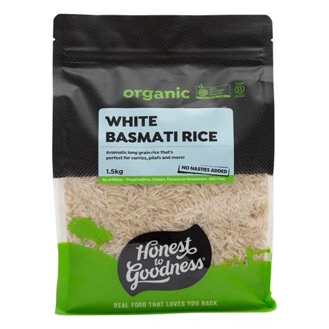 Organic Basmati Rice White 5kg Bulk Honest To Goodness