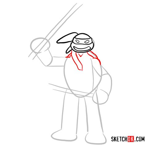 How To Draw Leonardo TMNT Sketchok Easy Drawing Guides