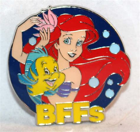 disney bffs mystery pin collection ariel and flounder