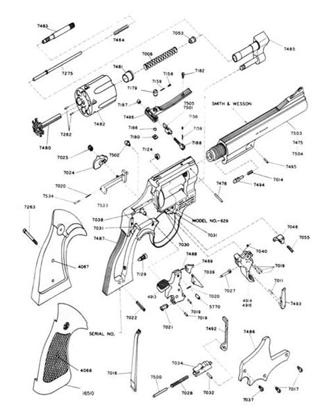 Smith Wesson Number Revolver Exploded Parts List Pg Assembly My Xxx