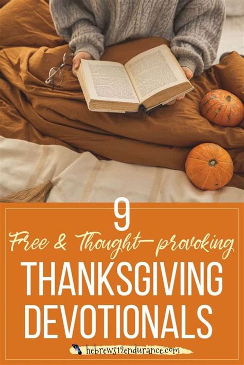 9 Free Thought Provoking Thanksgiving Devotionals Hebrews 12 Endurance