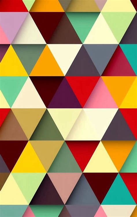 Colorful Geometric Shapes Pattern Wallpapers Wallpaper Cave