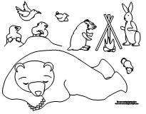 Making Learning Fun | The Bear Snores On Coloring Pages