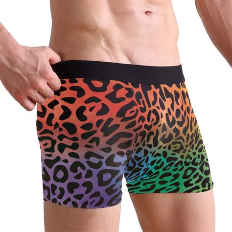 Leopard Print Men S Boxer Briefs Comfortable Soft Underwear Creative