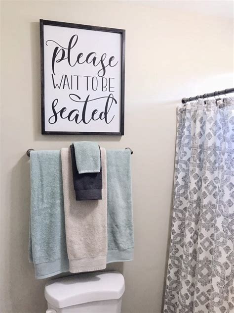 Please Wait To Be Seated Sign Bathroom Sign Restaurant Sign Etsy