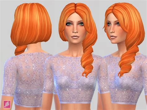 The Sims Resource Electric Ginger Curl Side