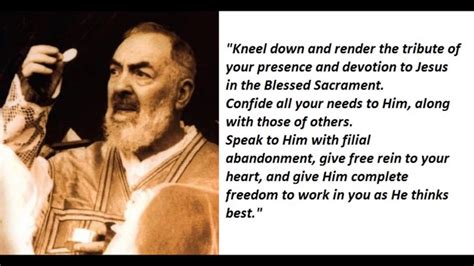 Check out our padre pio quotes selection for the very best in unique or custom, handmade pieces from our digital prints shops. Padre pio quotes on blessed sacrament - YouTube