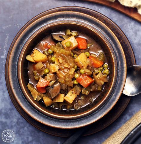 Easy Slow Cooker Vegan Stew Tangy Delicious Fab Food 4 All