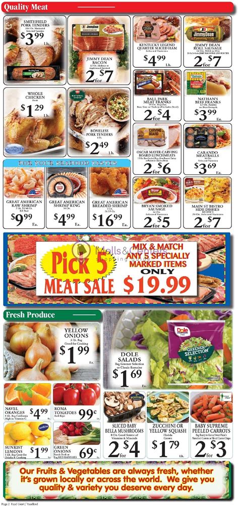 My Food Giant Weekly Ad Sales And Flyers Specials Mallscenters